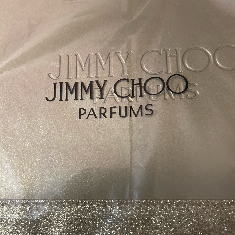 JIMMY CHOO PERFUM SET OF TWO-ONE TOTE AND ONE COSMETIC BAG NEW IN PACKAGING - Picture 4 of 5
